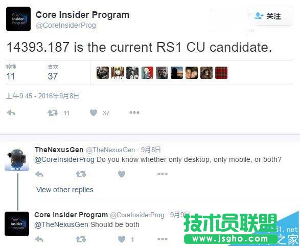 Win10һ������°��۷e����14393.187 ����9��14�հl��