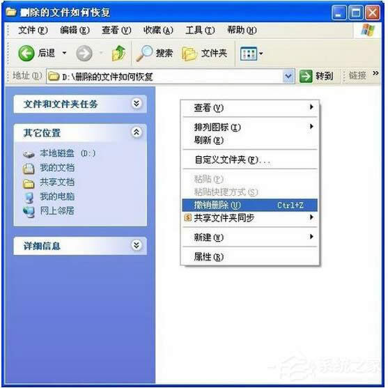 WinXPϵ�y���ӻ֏̈́����h�����ļ���
